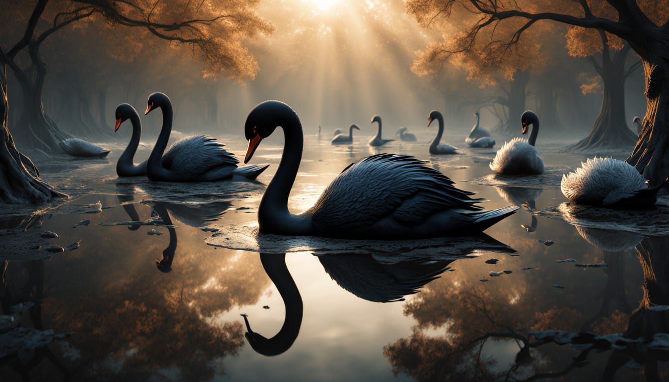 Mystical Shaman in Mirror Labyrinth with Cosmic Ecosystems