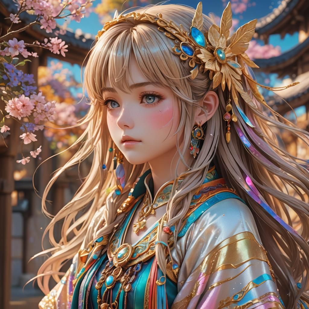 Sandy Bell: Hyper-Realistic 3D Anime Art