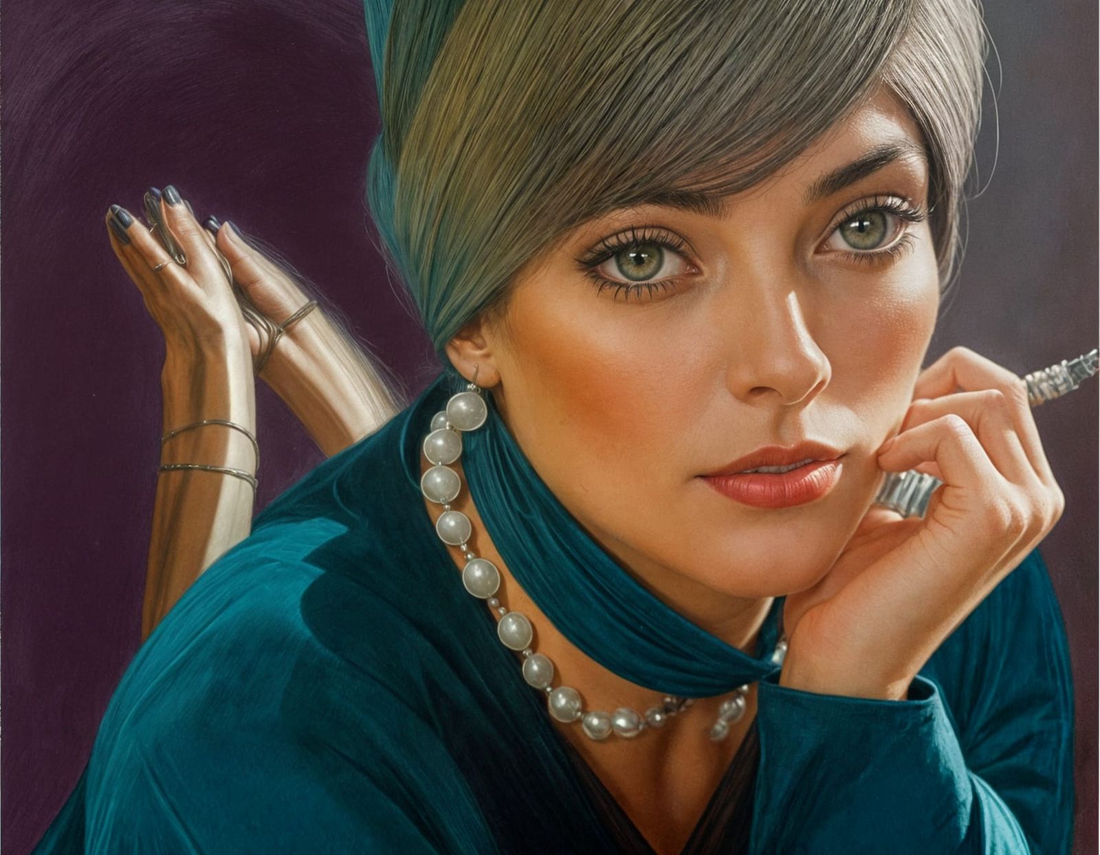 Fatale Femme Fatale in Art Deco Noir