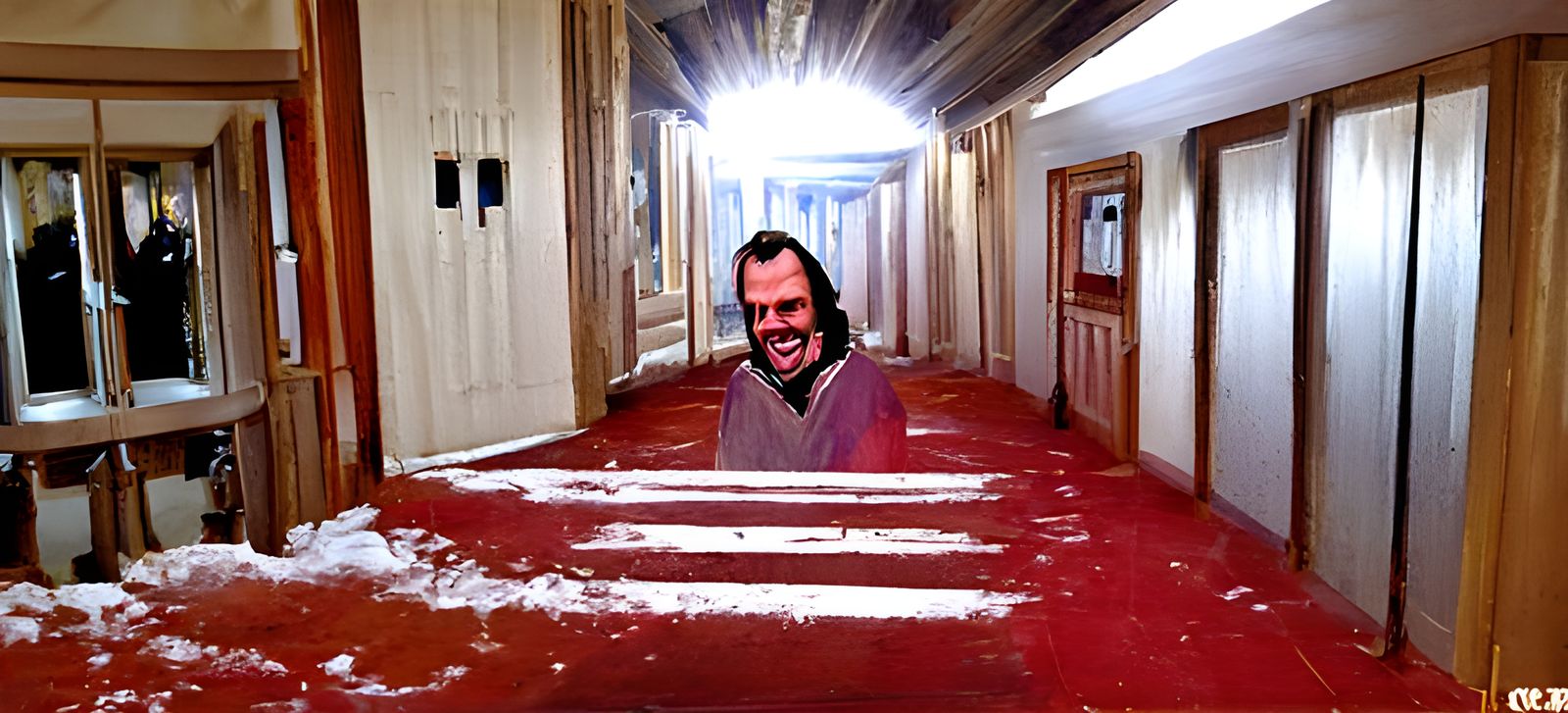 Jack Torrance with Axe at Overlook Hotel