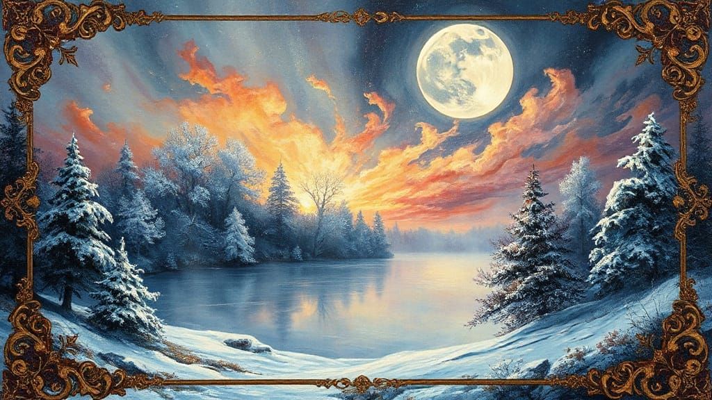 Dreamlike Winter Wonderland Collides with Vibrant Spring