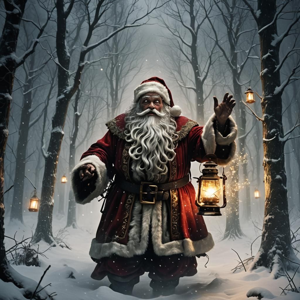 Eerie Santa Claus Summons a Winter Storm