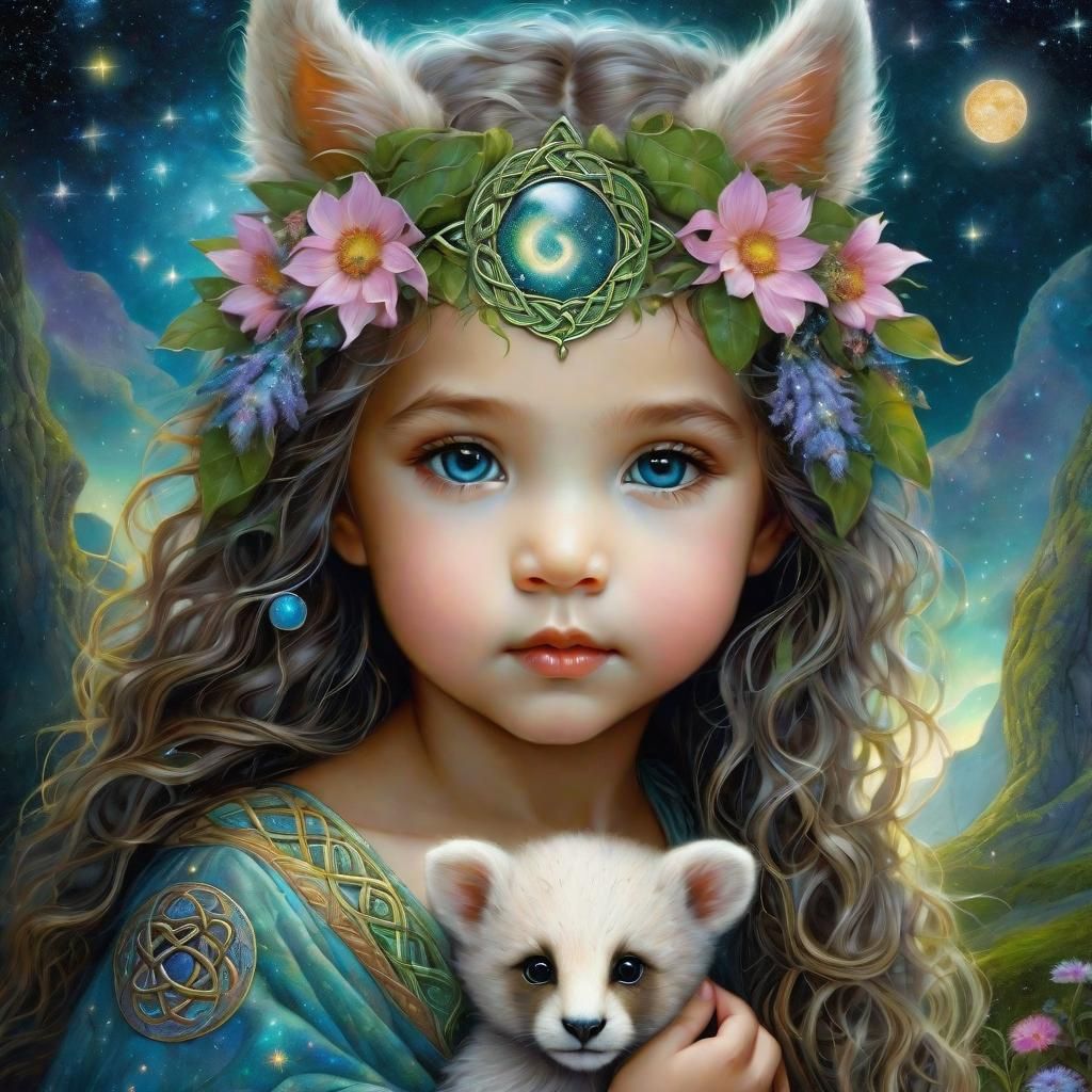 Magical Baby Druids with Zodiac Animals