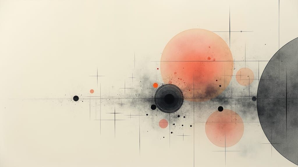 Abstract Geometric Shapes in Soft Pastel Hues