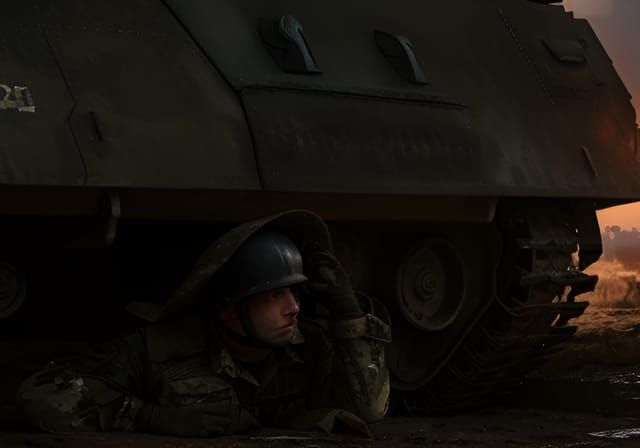 World War II Scene: Evoking Historical Impact