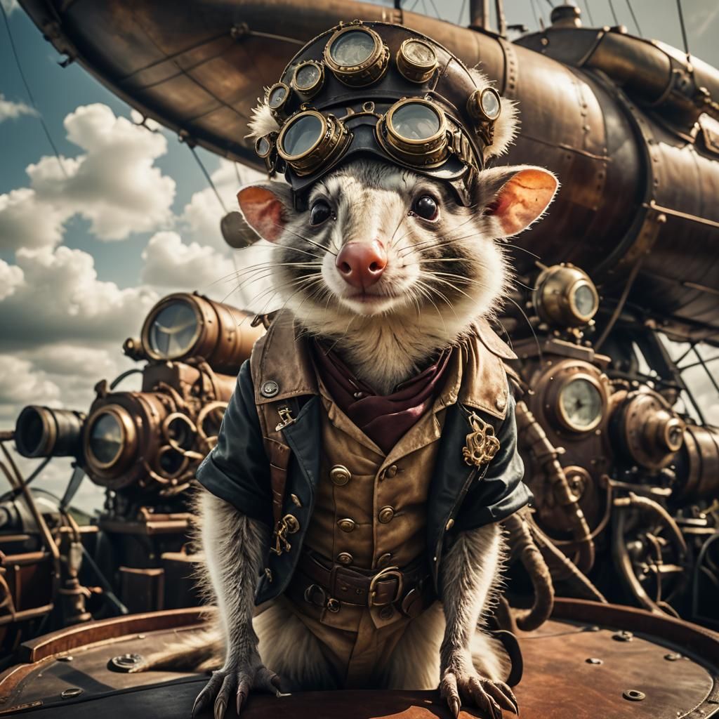 Steampunk Opossum