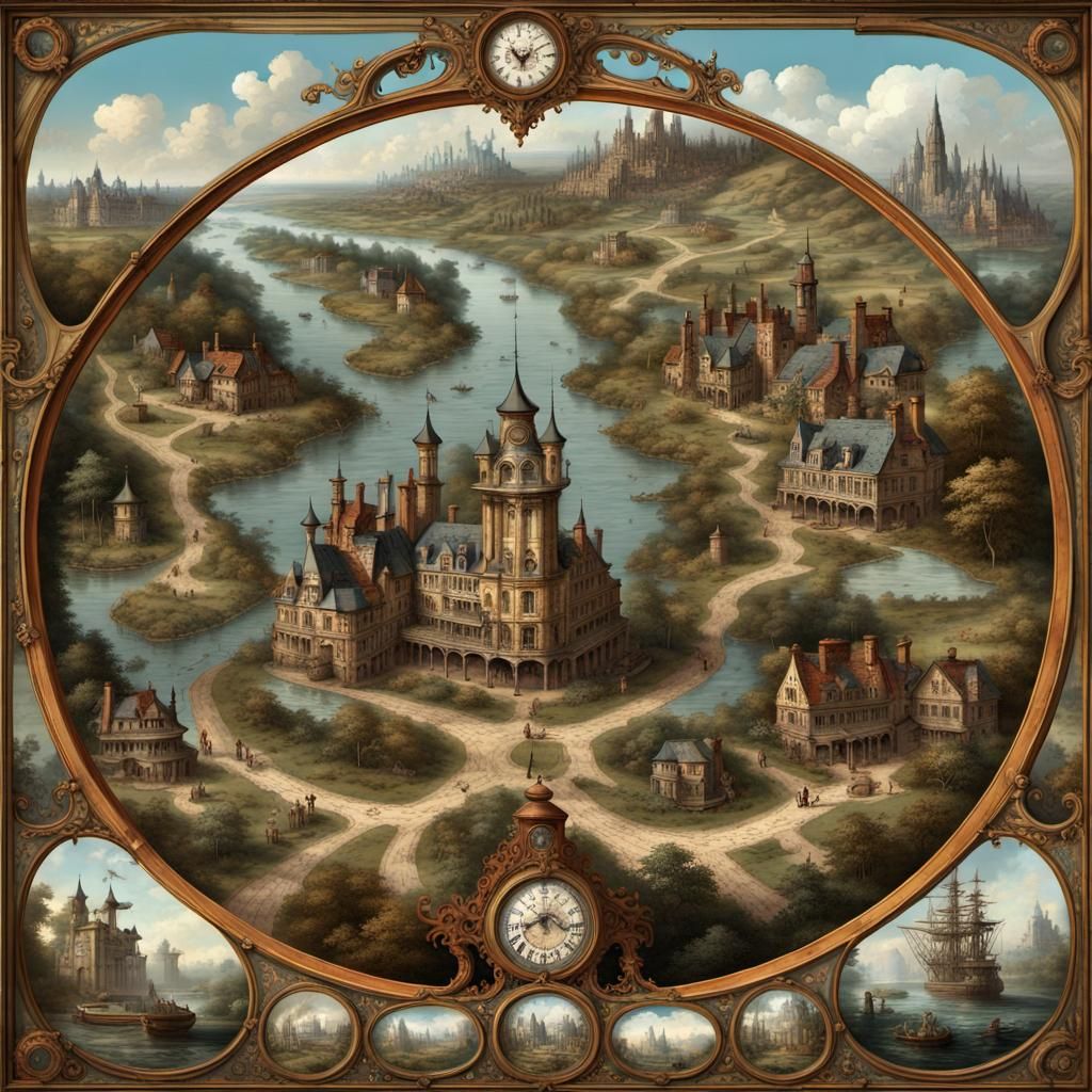 Mechanical Fortune Teller in Antique Style