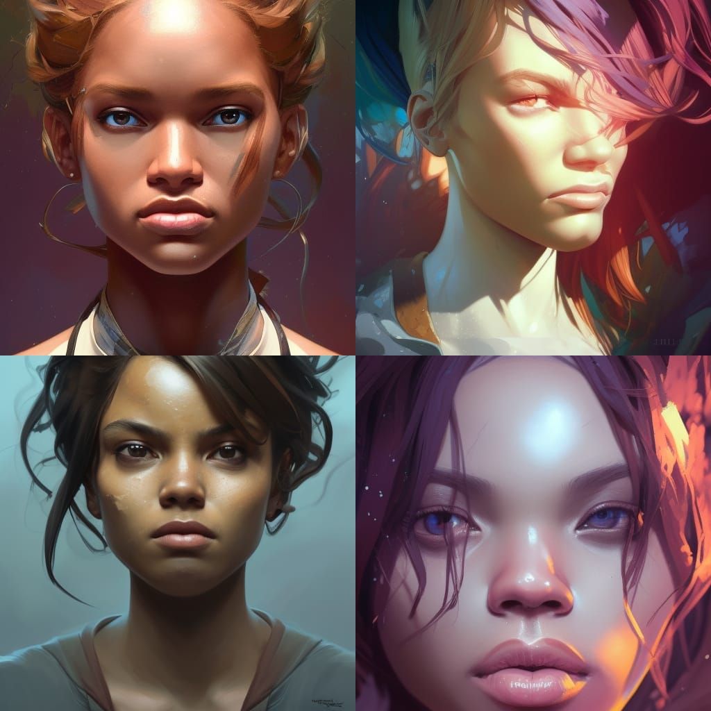 Hyperdetailed Portrait with Dynamic Lighting