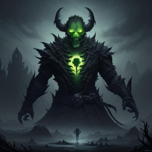 Menacing Skullcrusher Lettuce: Fantasy Concept Art