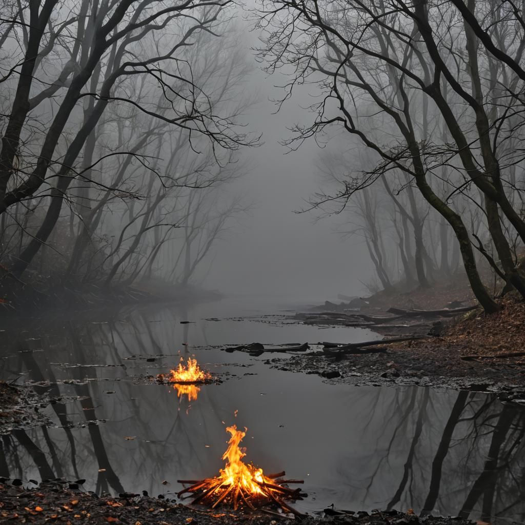 Monsoon Waves Crash on Tropical Island Tomb