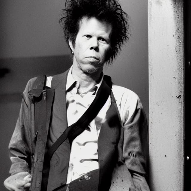 Tom Waits Rain Dogs Era Portrait