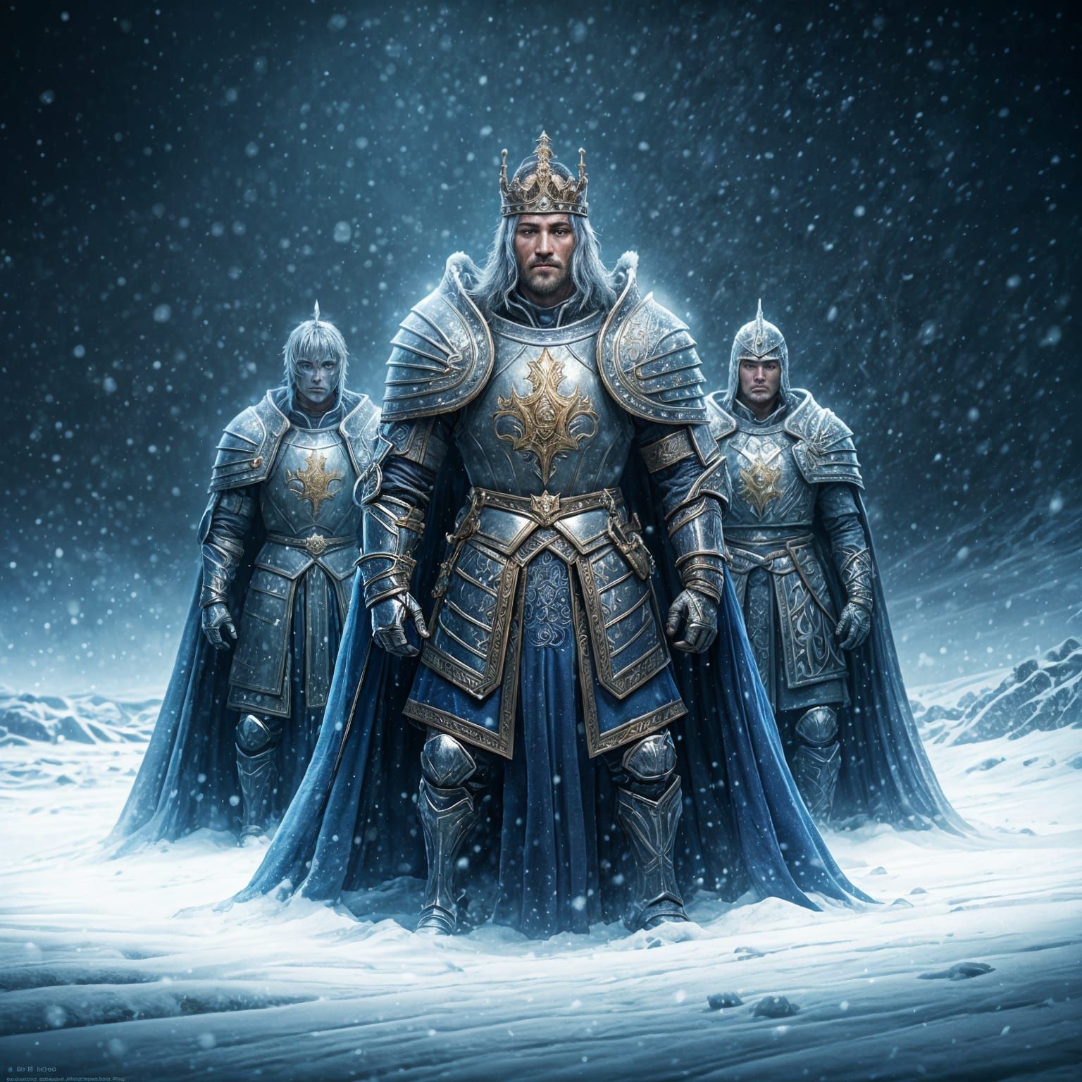 Knights in Frozen Armor, Defending their King in a Winter Wo...