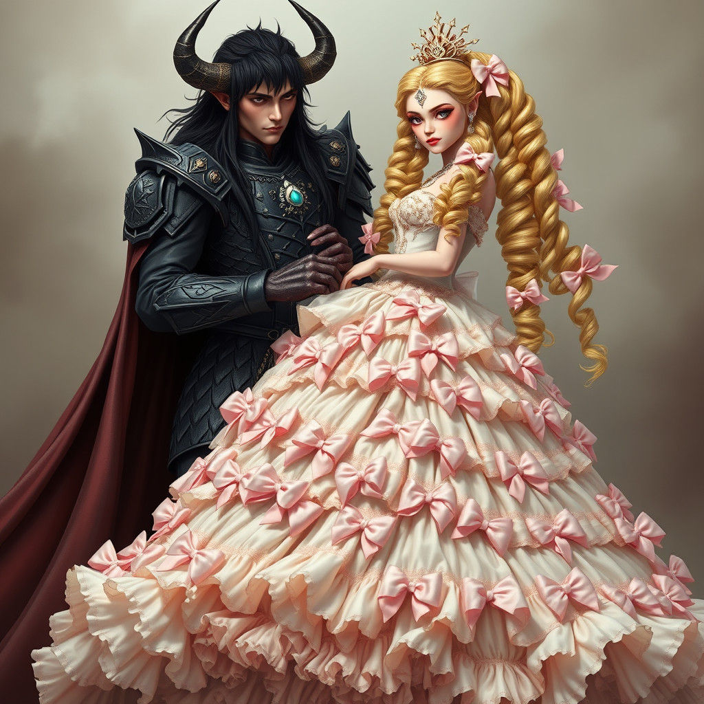 Demon King and Sissy Princess in Extravagant Wedding