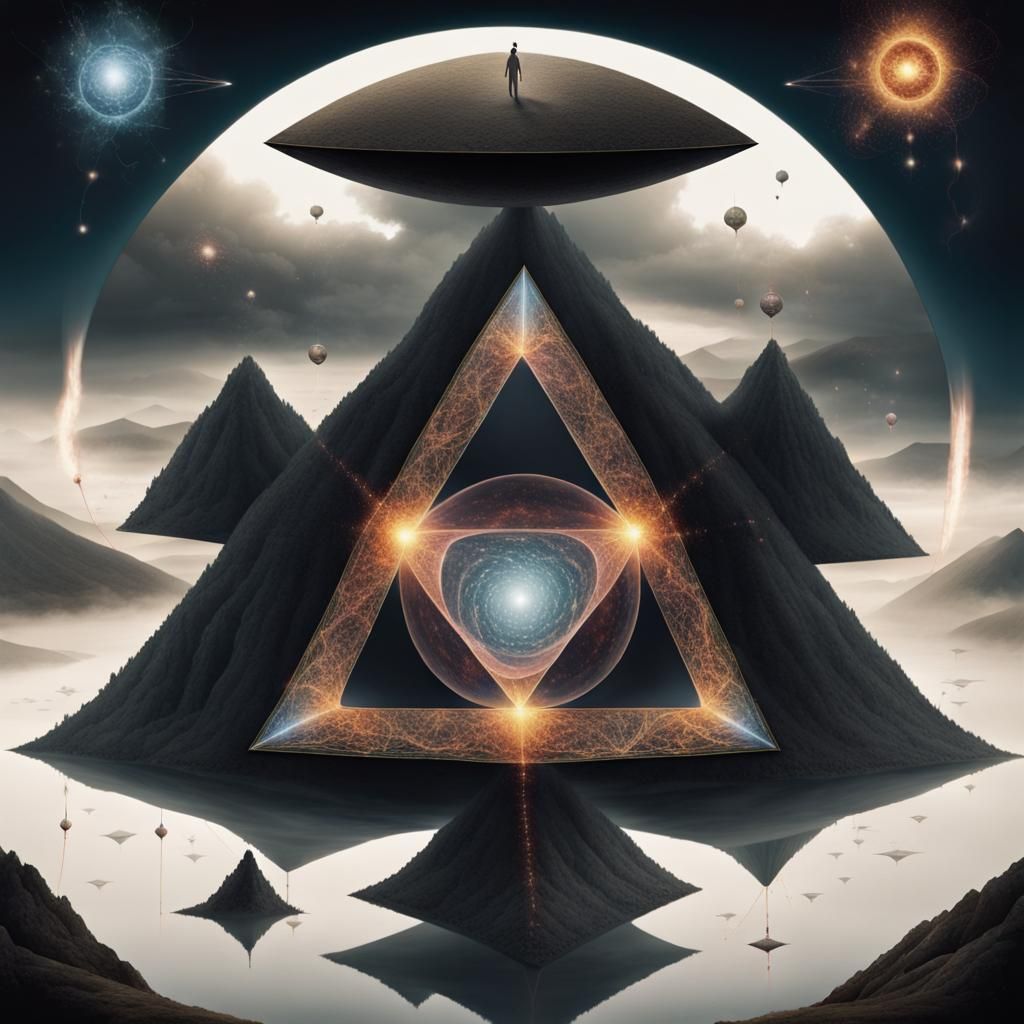 Fantasy Microcosm: Circle and Triangle Intertwined