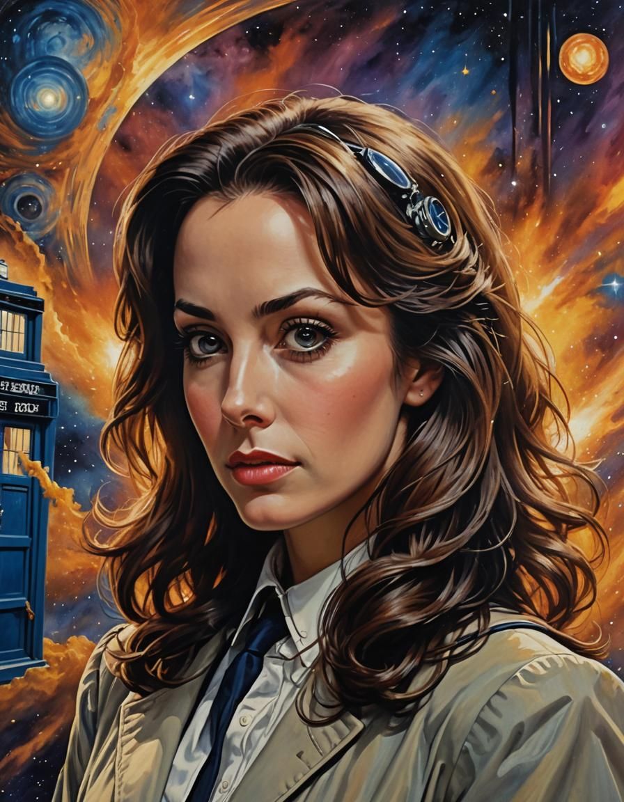 Mary Tamm as Doctor Who's assistant Romana