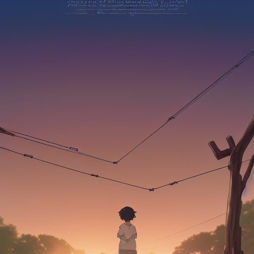 Anime Key Visual in Ghibli Style