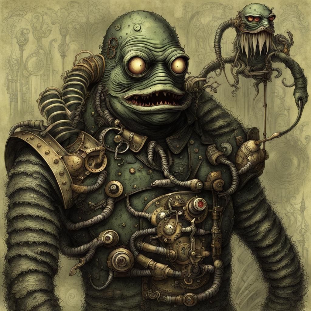 Steampunk Creature from the Black Lagoon