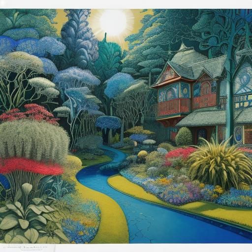 Surrealist Expressionist Composition in Cubist Style