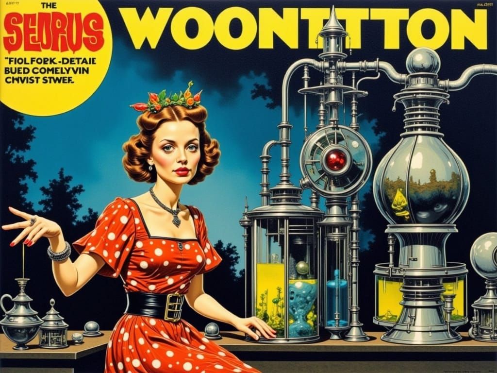 Whimsical Dance of Regret in a Rococo-Horrorcore Garden