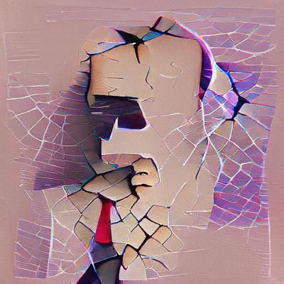 AI Image of a Broken Man
