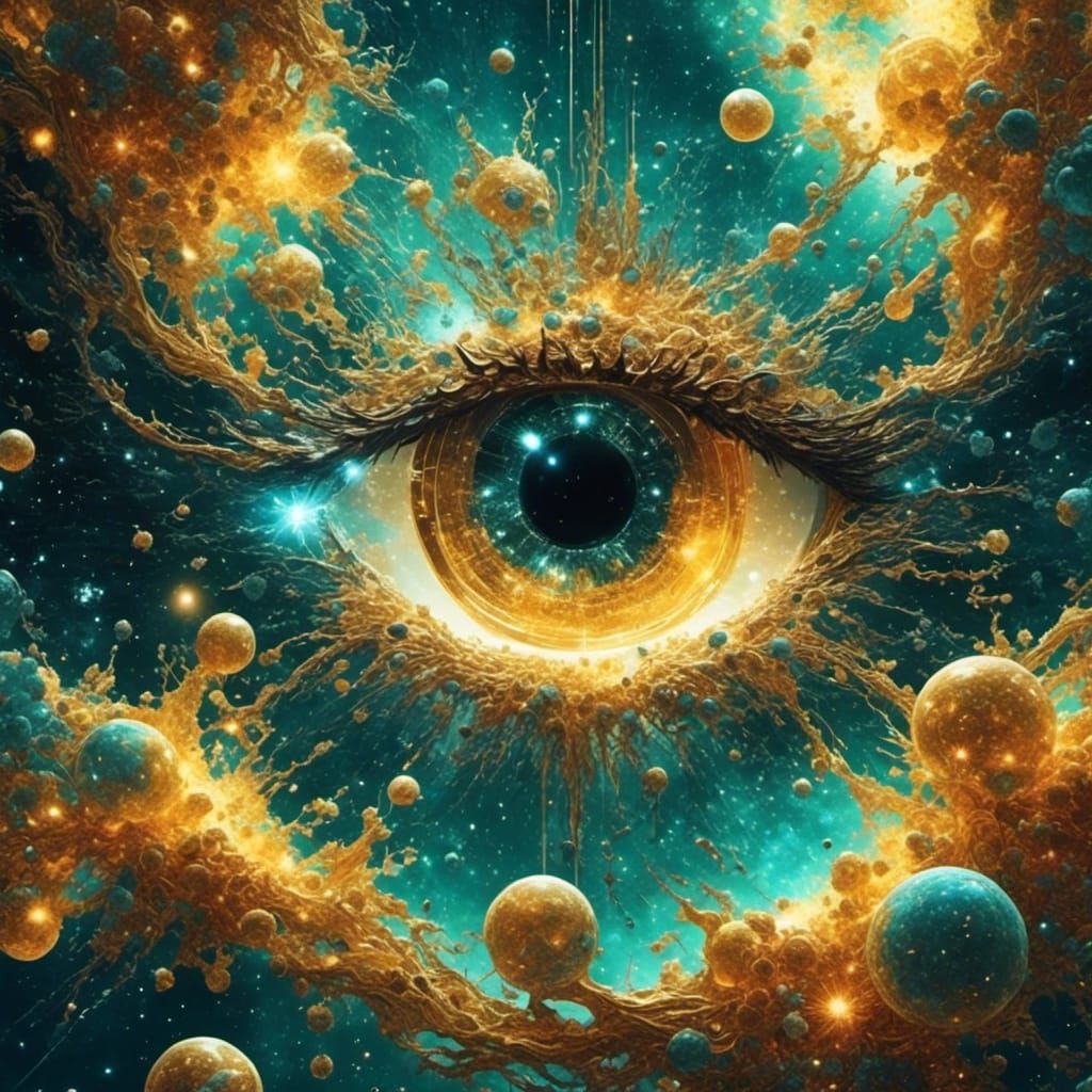 Alien Key in Starry Space