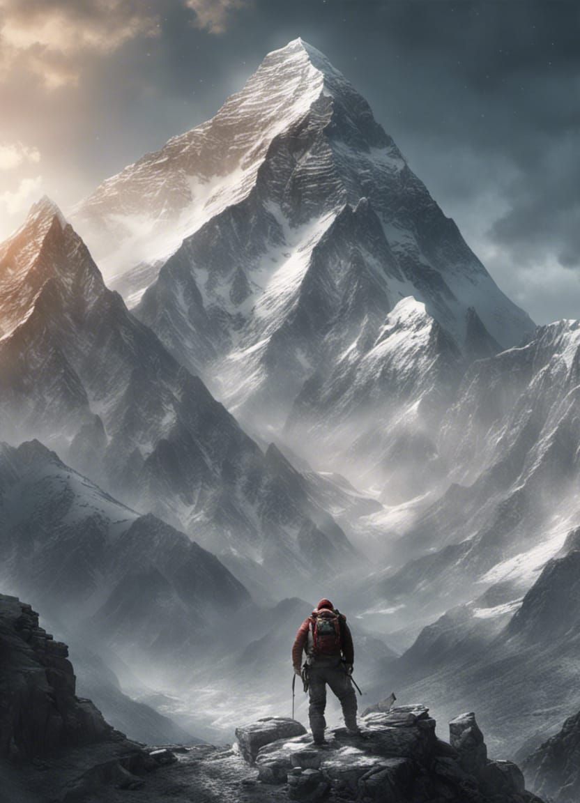 Majestic Mount Everest: A Digital Matte Painting