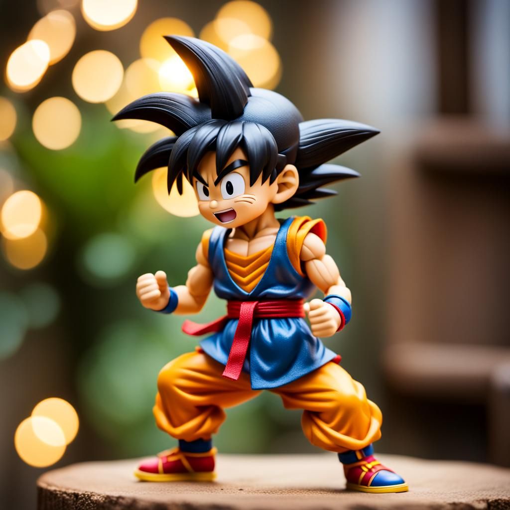 Kid Goku Super Saiyan Action Figure Photography