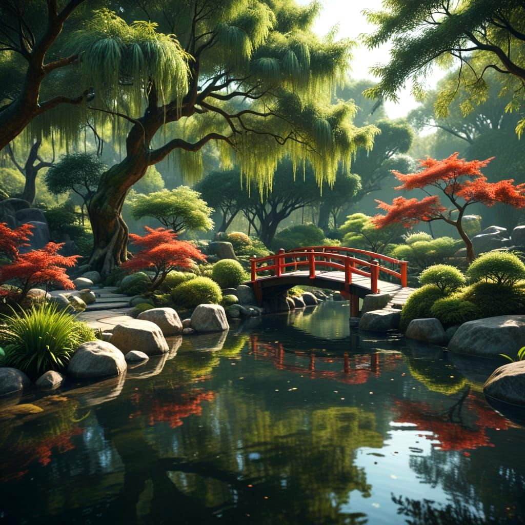 Serene Japanese Garden Oasis