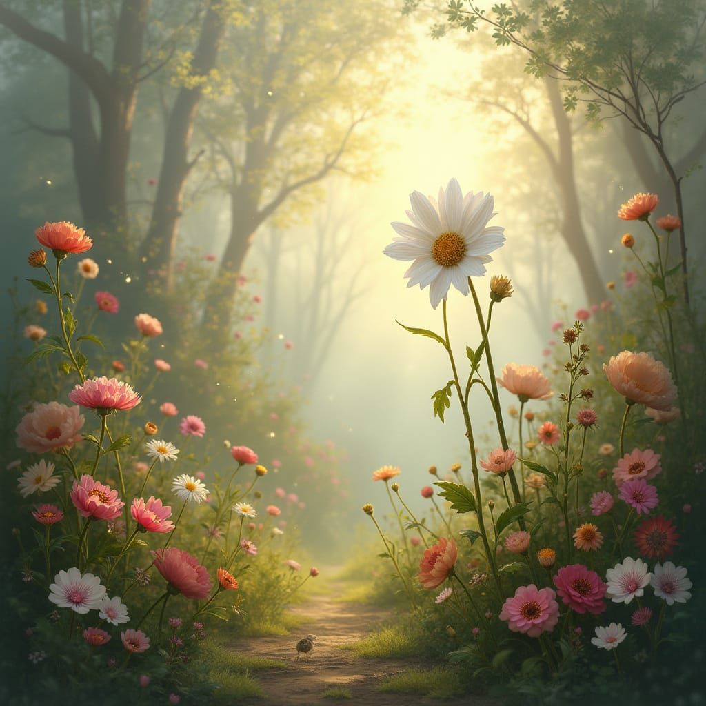 Whispers in the Misty Garden