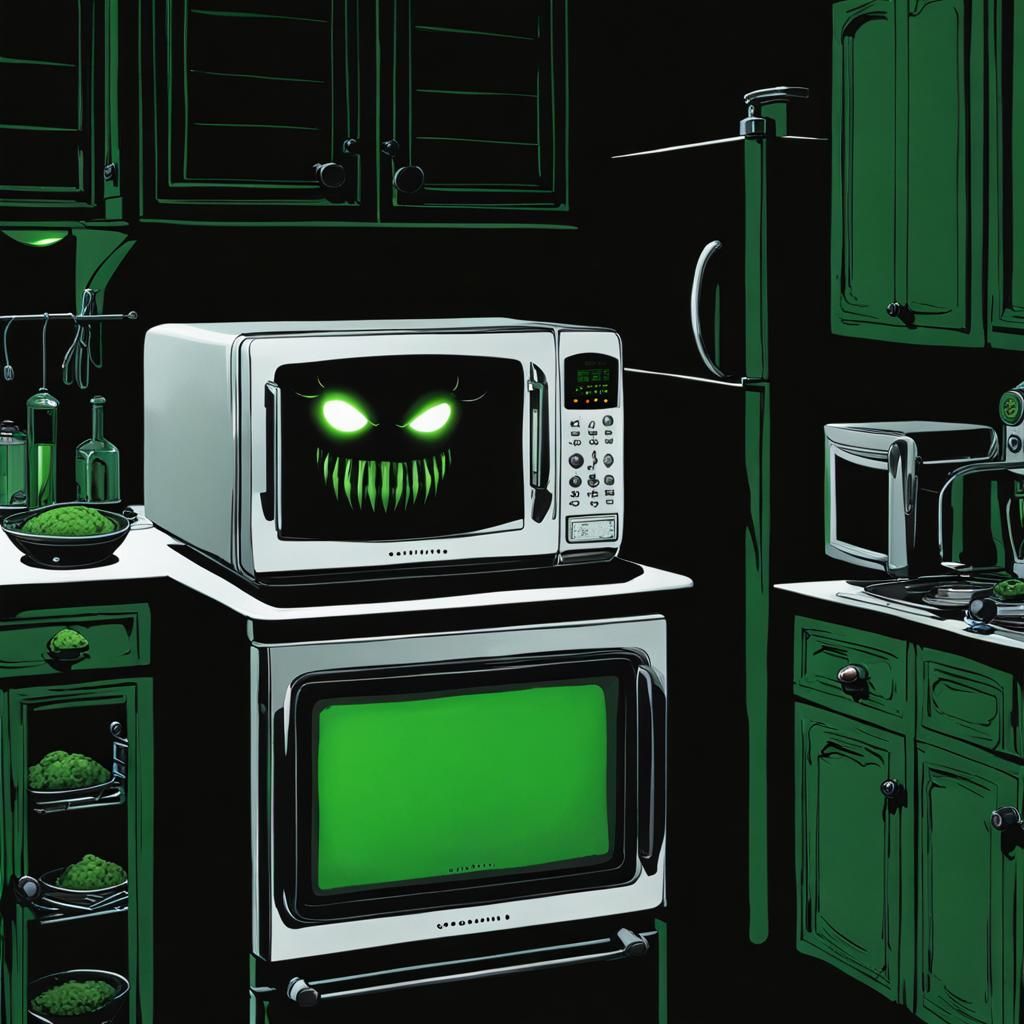 Spooky Evil Microwave 🎃 🦠 v2