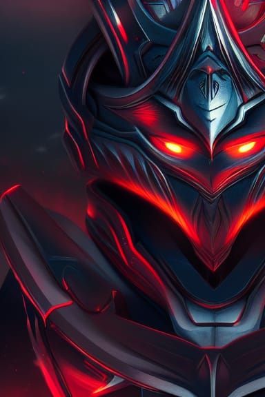 Onyx Plate Armor with Red Inscriptions, Anime Key Visual