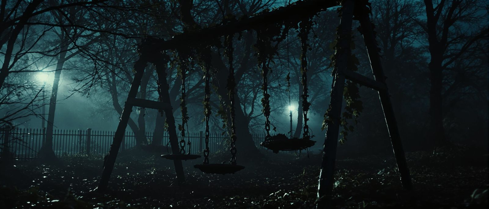 Cinematic Lighting on Deserted Playground