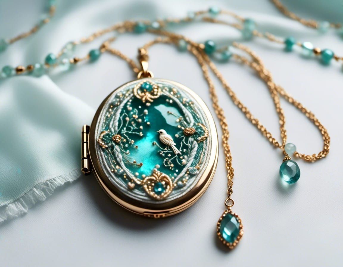Blue Bird Locket