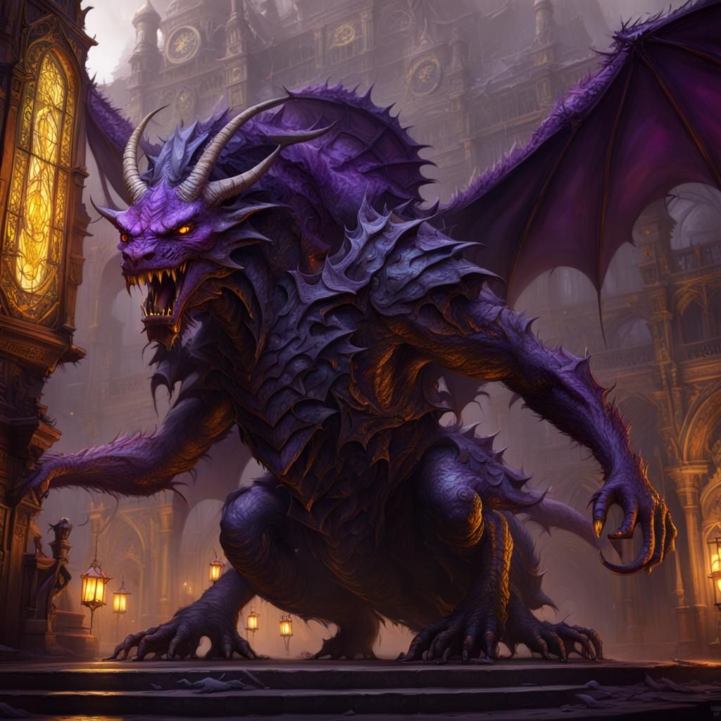 Jabberwocky: Dark Fantasy Concept Art in 8k