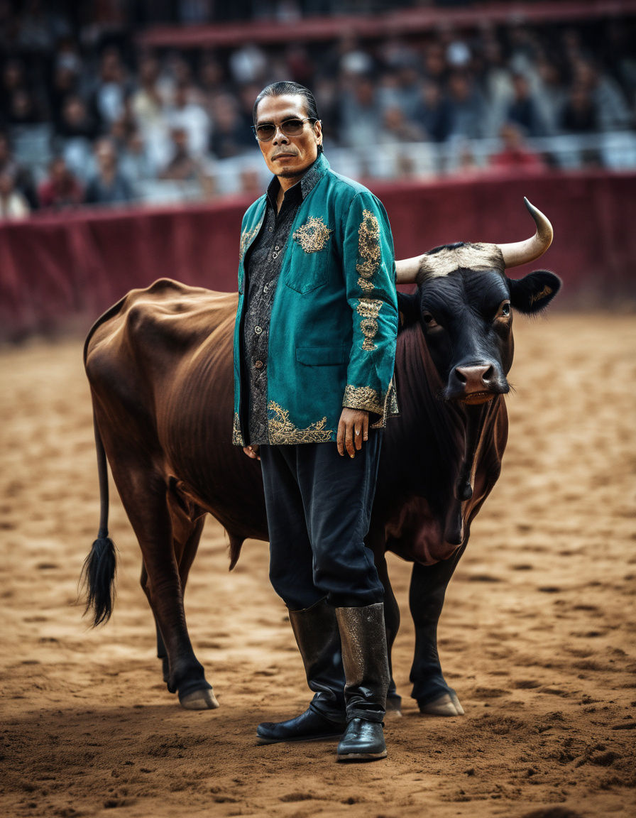 Cinematic Portrait of a Daring Matador in the Arena