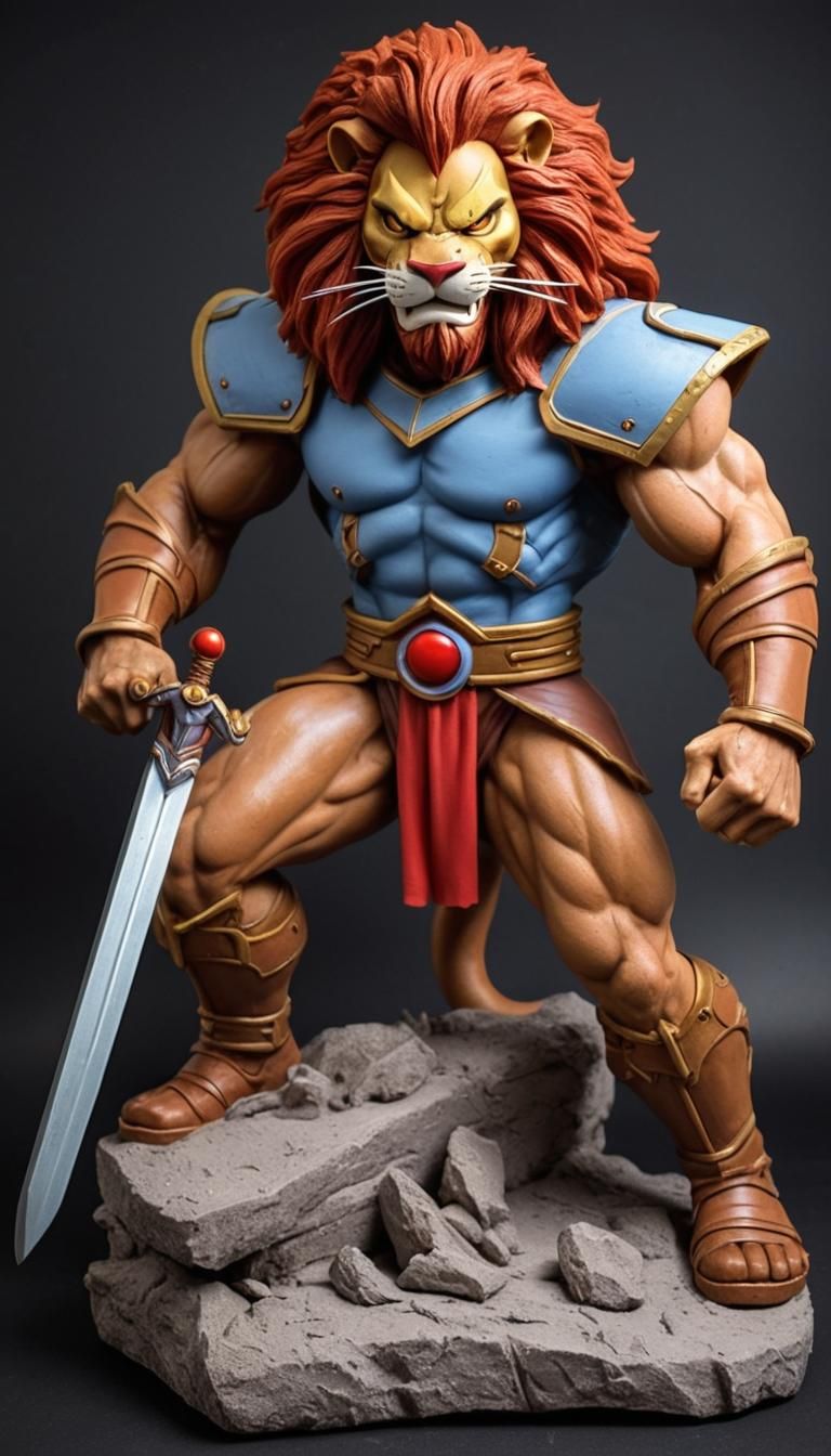 Lion-O Pulls Sword of Omens: 3D Chocolate Art