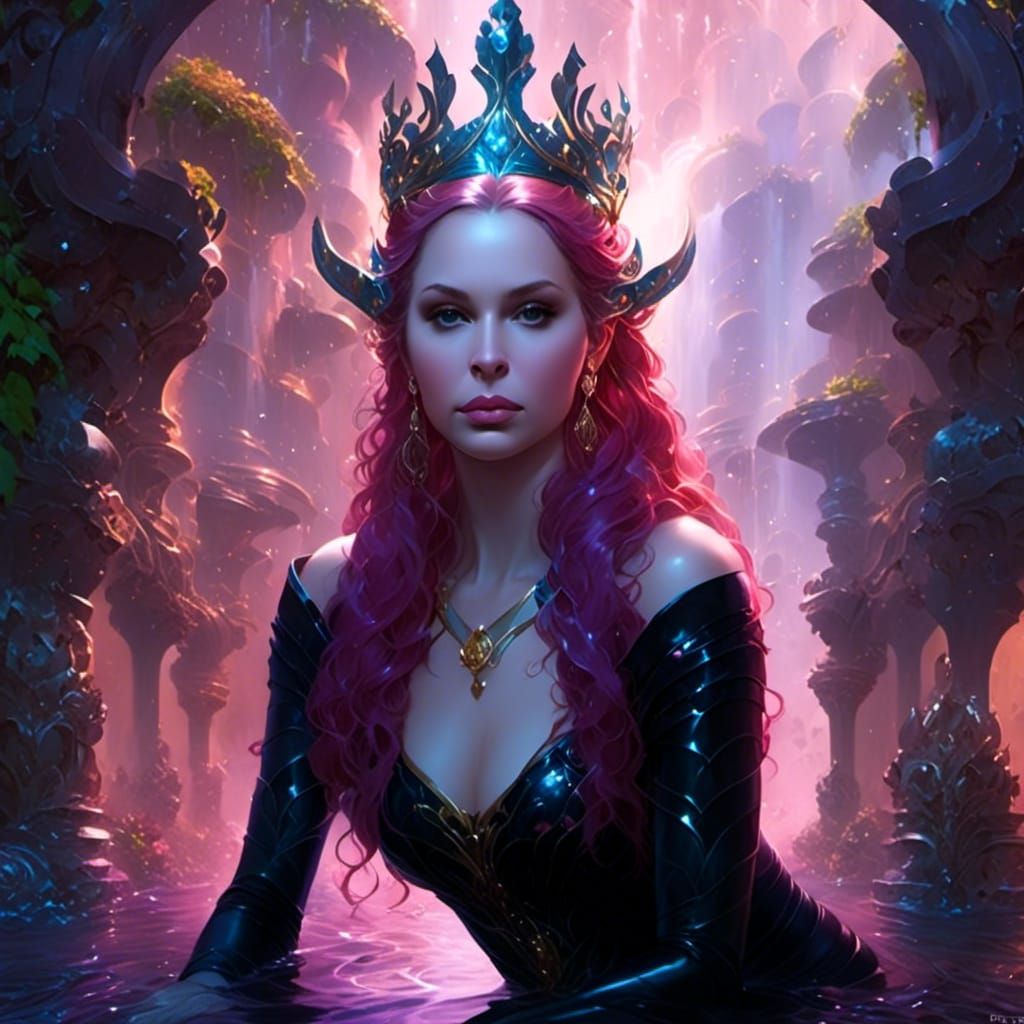 River Goddess Portrait with Gauze Gown