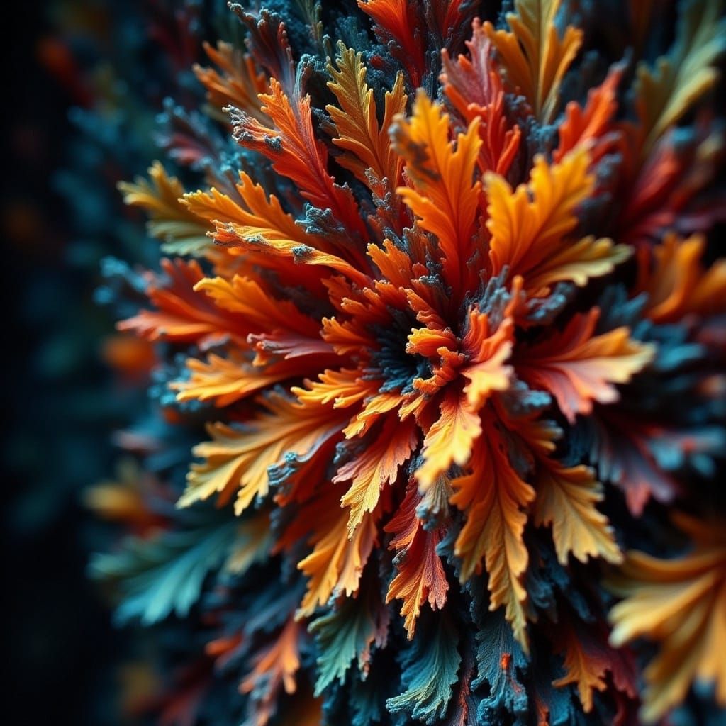Infernasto Autumn Wreath Tornado in Vibrant Hyper-Realistic...