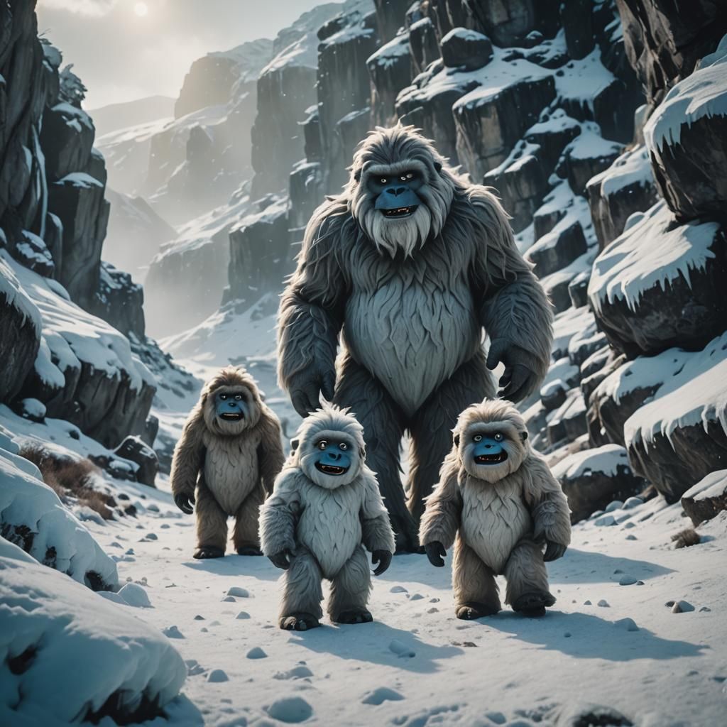 Cinematic Yetis Searching for a Home