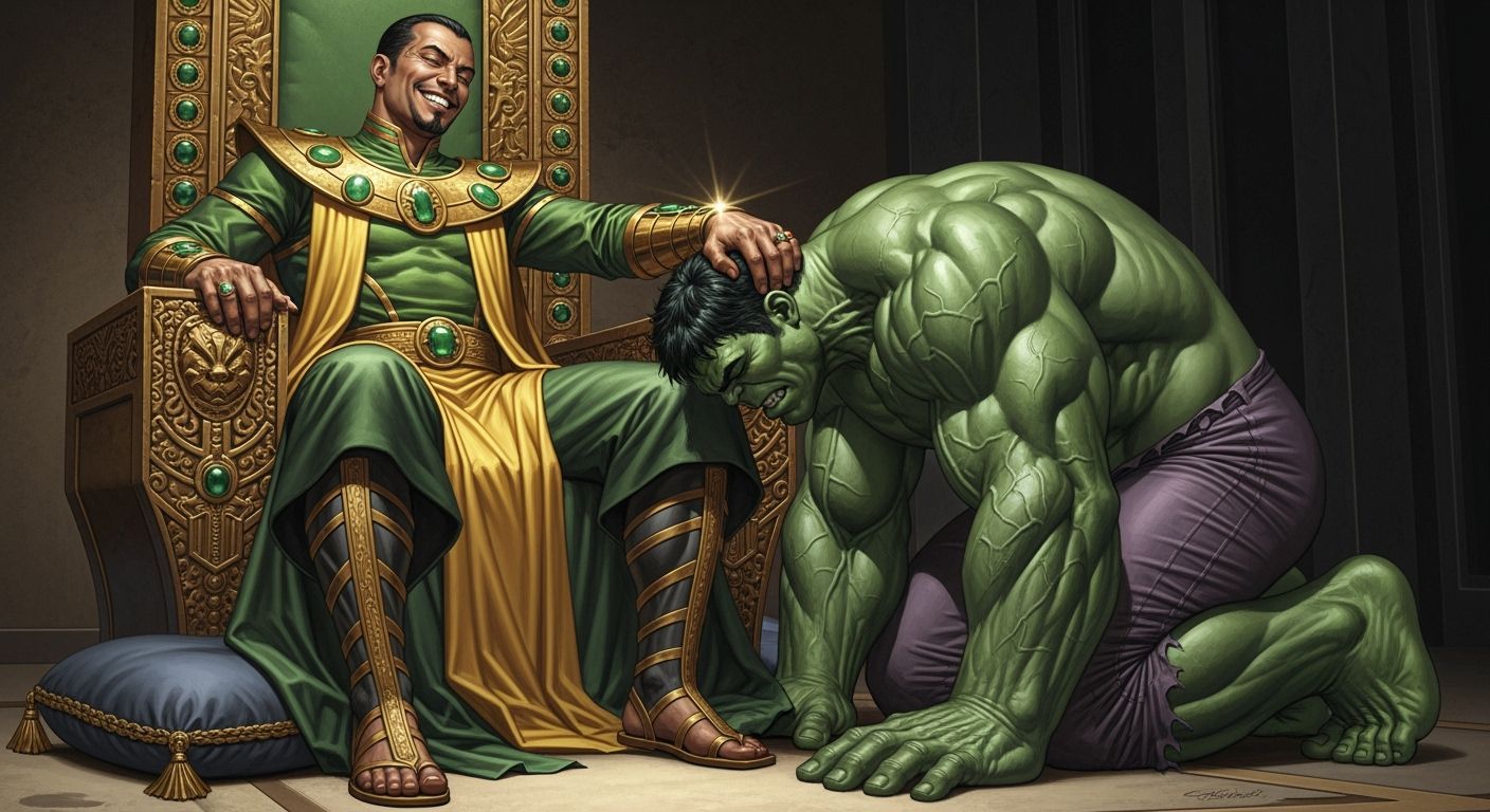 Mandarin's Victory: Hulk Kneels Before the Ten Rings
