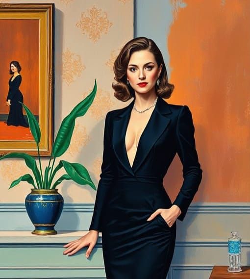 Dufy and Matisse Inspired Portrait Pair