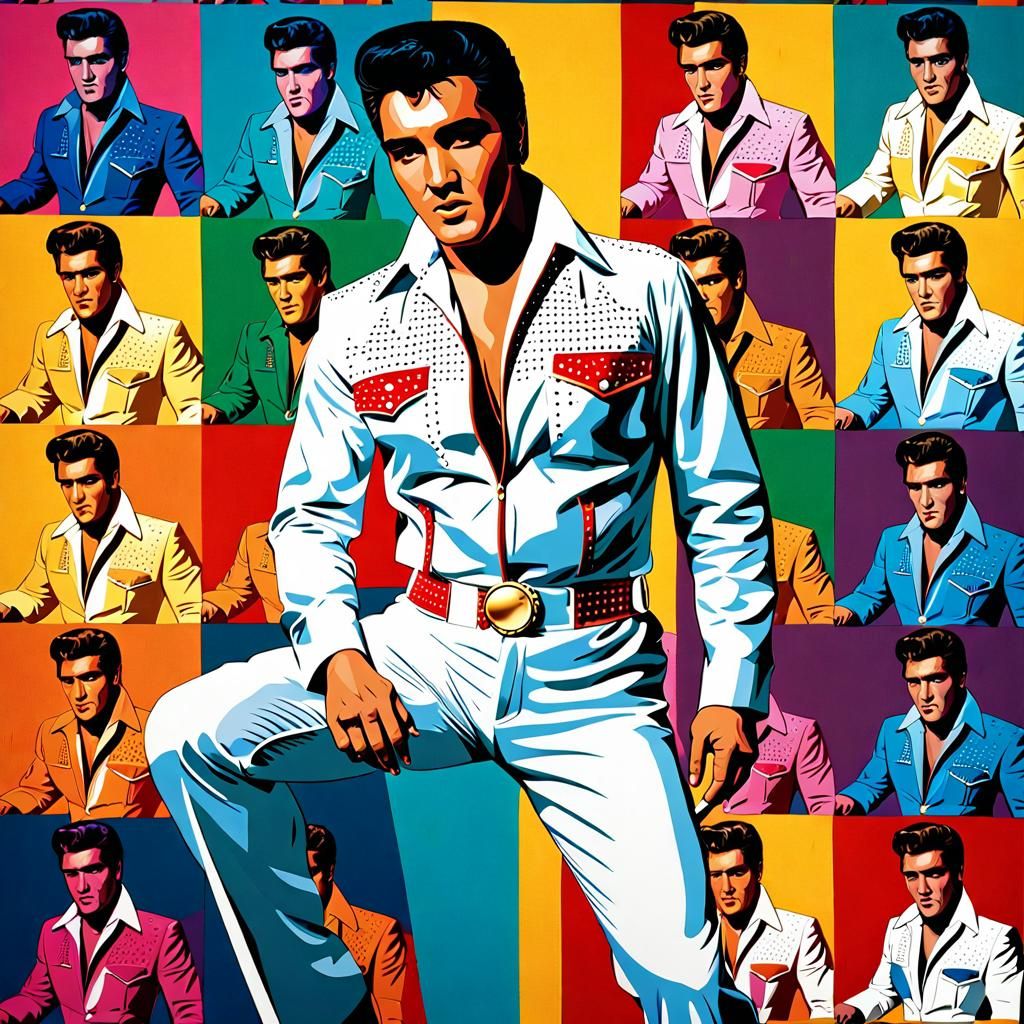 Pop Art Version of Elvis Presley's Style