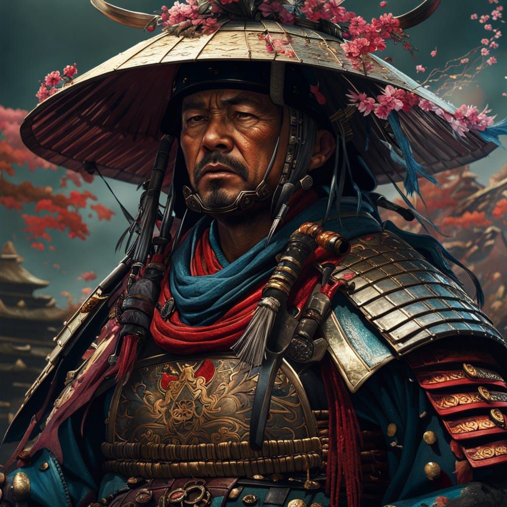 Japanese Samurai Soldier in Fantasycore Artwork
