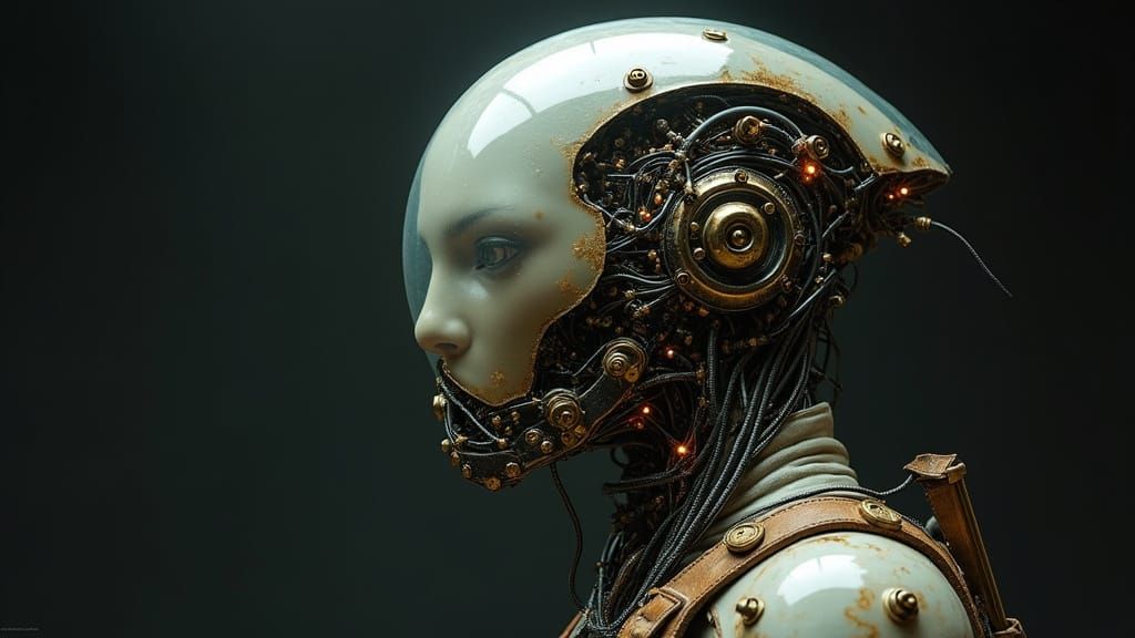 Cybernetic Steampunk Warrior