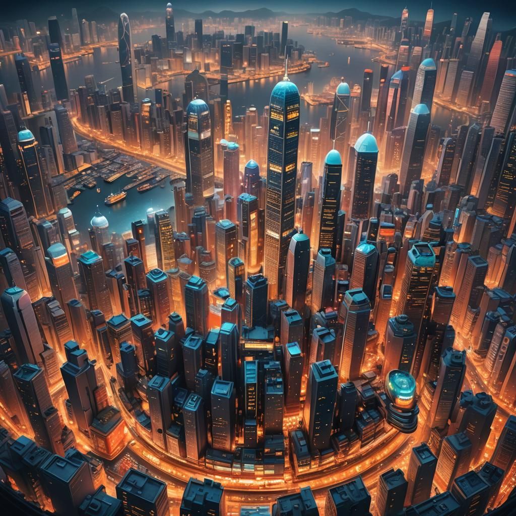 Hong Kong in a Bottle: Hyper-Realistic Concept Art