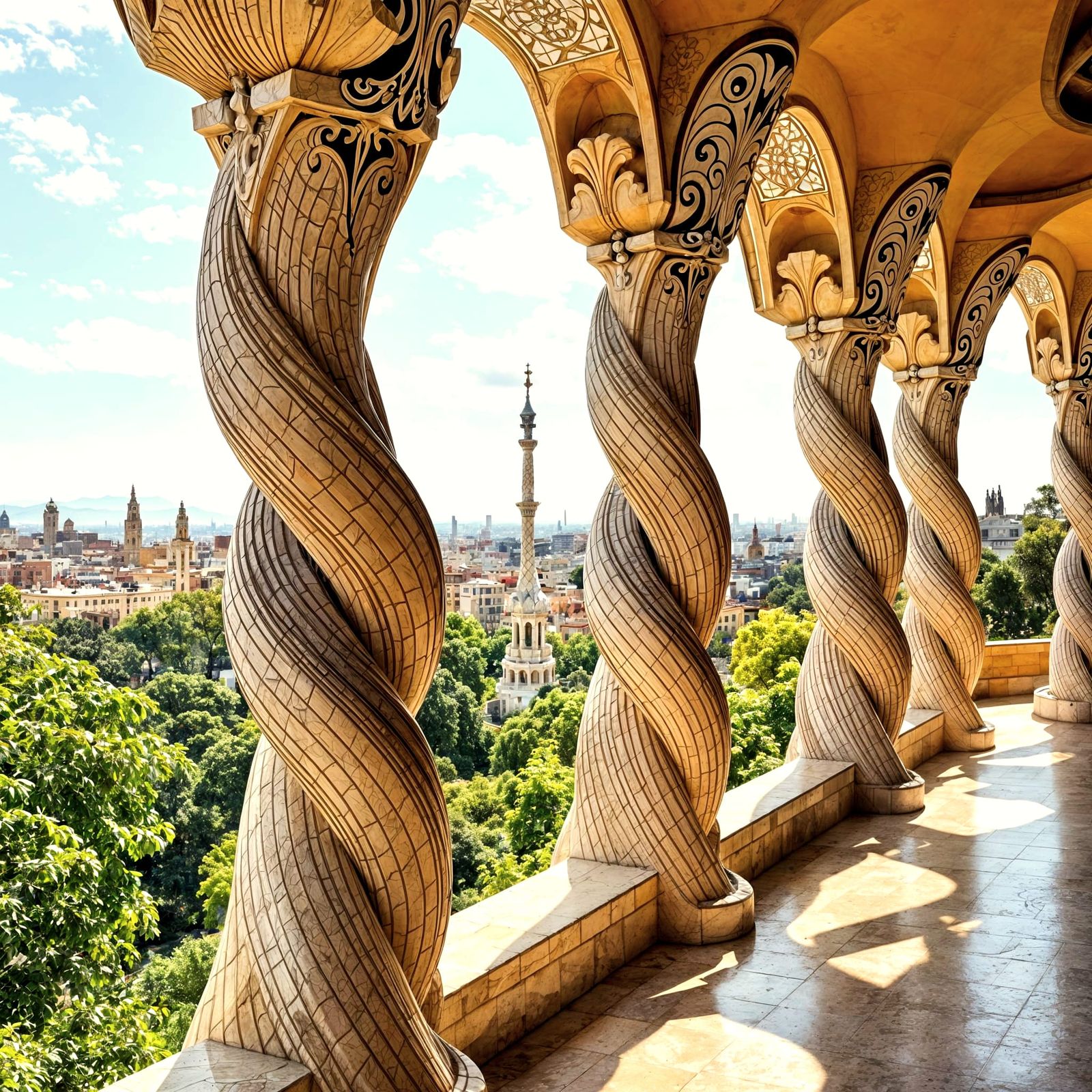 Surreal Catalan Modernisme Architecture in Barcelona