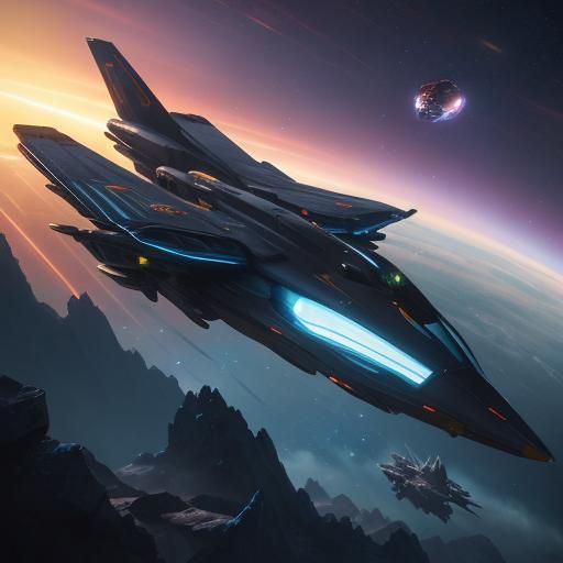 Flash Gordon on Alien Planet in 3D Anime Art