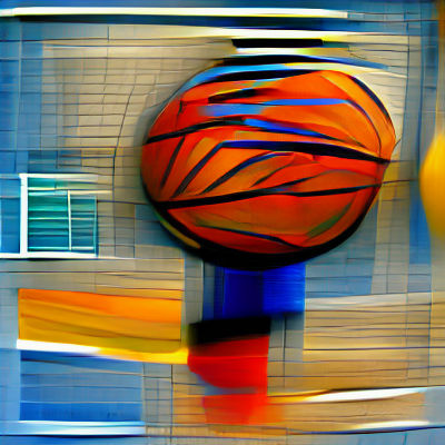 Dynamic Street Basketball Game in Urban Setting