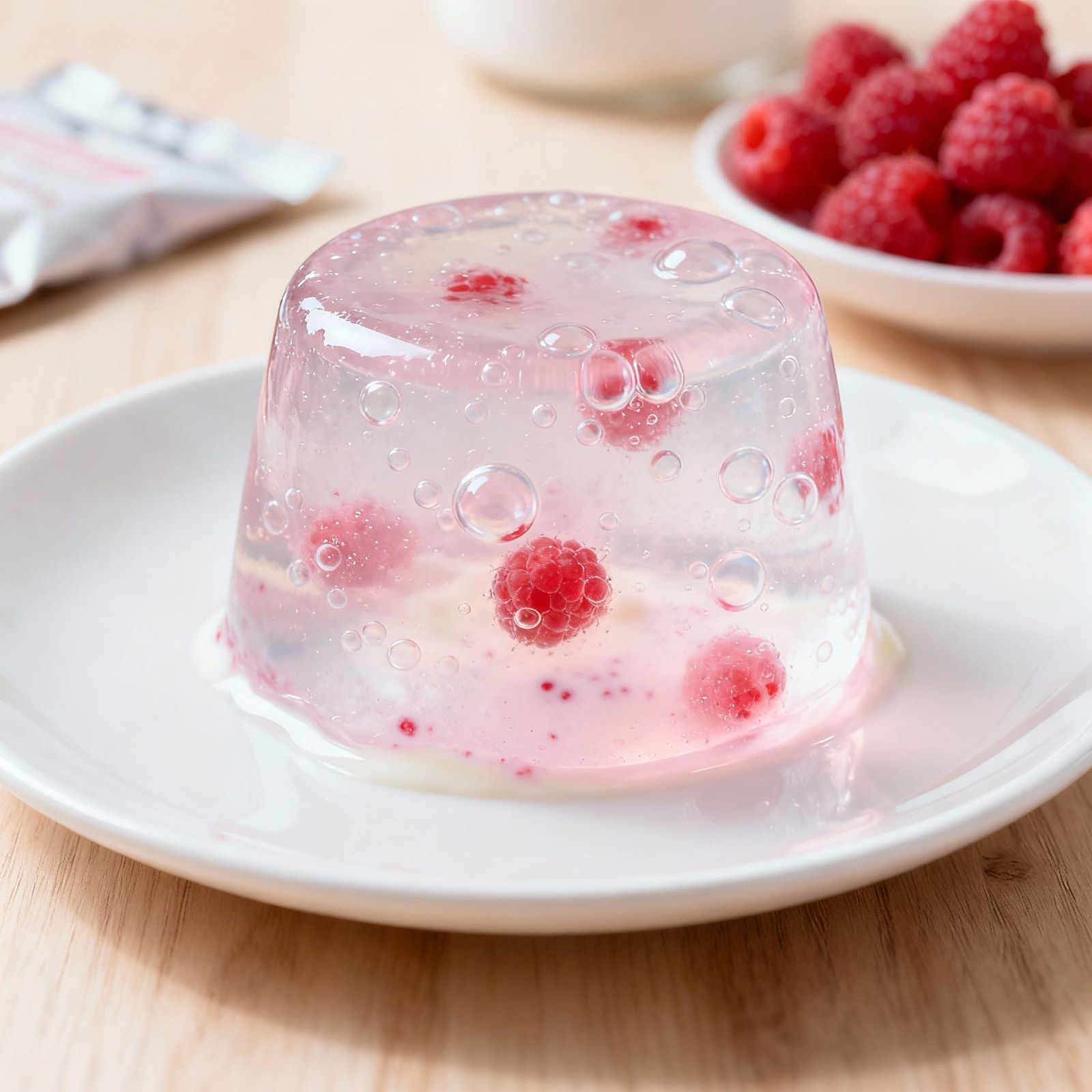 Clear Marshmallows with Raspberry and Condensed Milk