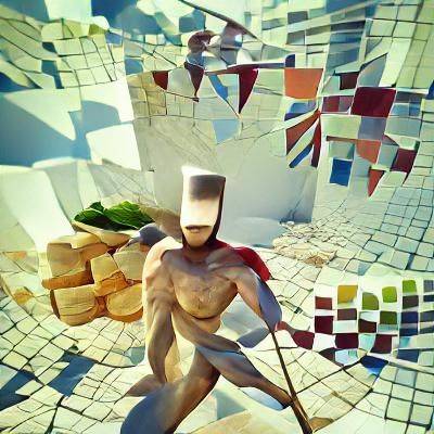 Cubist Man in CryEngine Style
